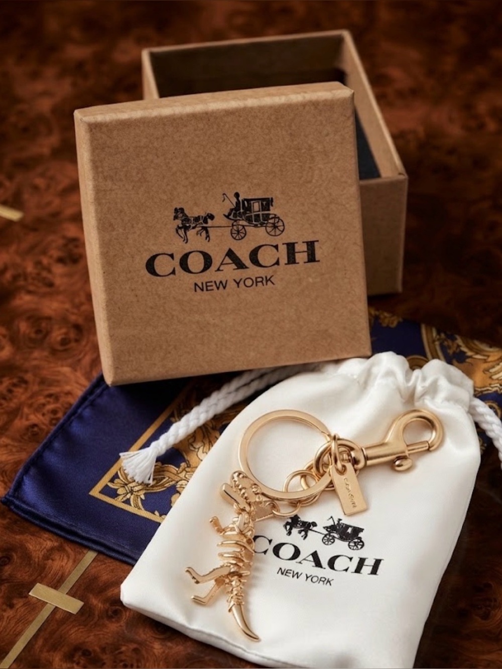 Coach Keychain Charm Dinosaur Brand new in box ❤️ No Tags brand new in box